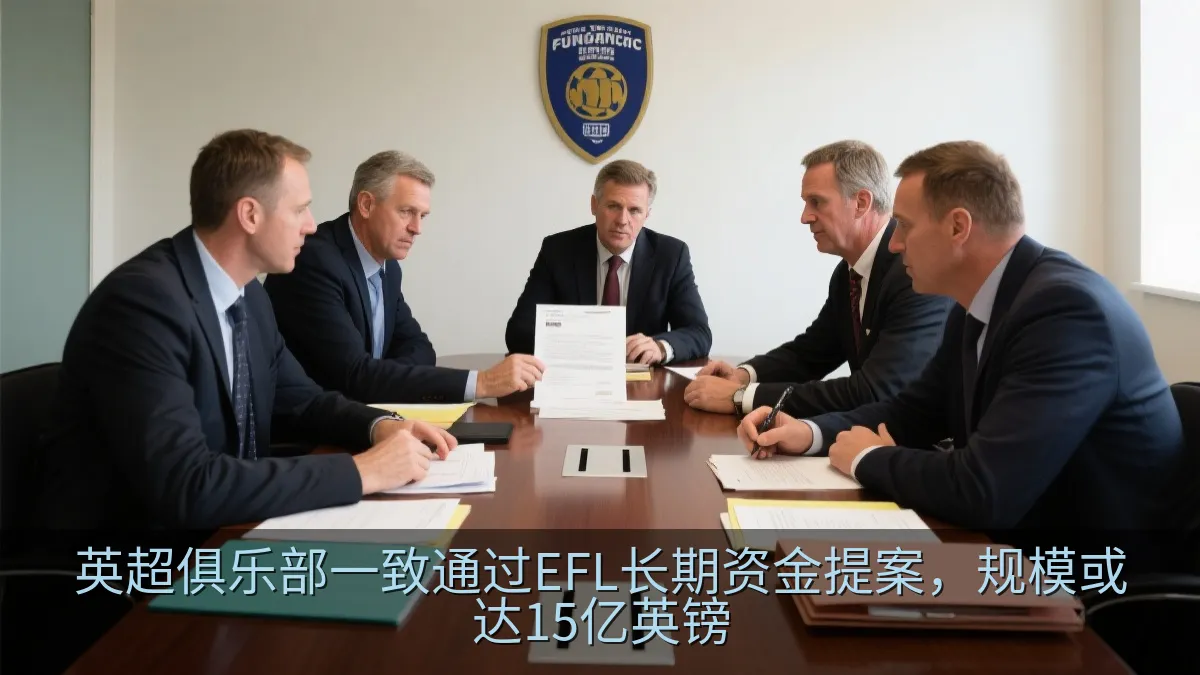足球管理人员审阅资金协议文件